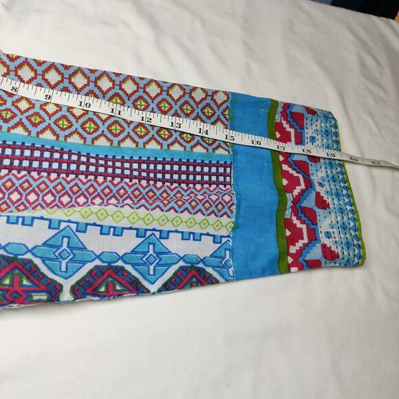 Orientique Naturally Australian Colorful Boho Geometric Artsy Eclectic Blouse XL - Picture 12 of 13